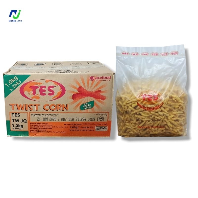

TES Twist Corn Jagung Bakar 1 Dus Isi 2 Bks (1 Bks Netto : 1kg)