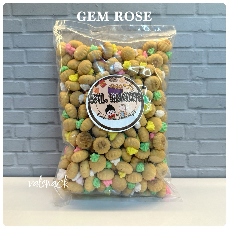 

GEM ROSE / GEM ICE CREAM / GEM BURGER 250gr (KUE MONAS / GEM GULA BUNGA)