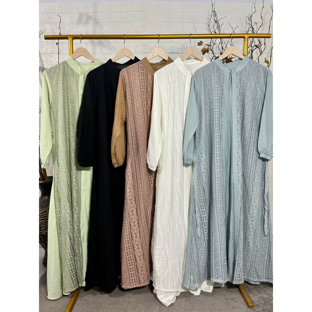 Willow Dress + Gamis Brokat + Outfit Muslimah Modern