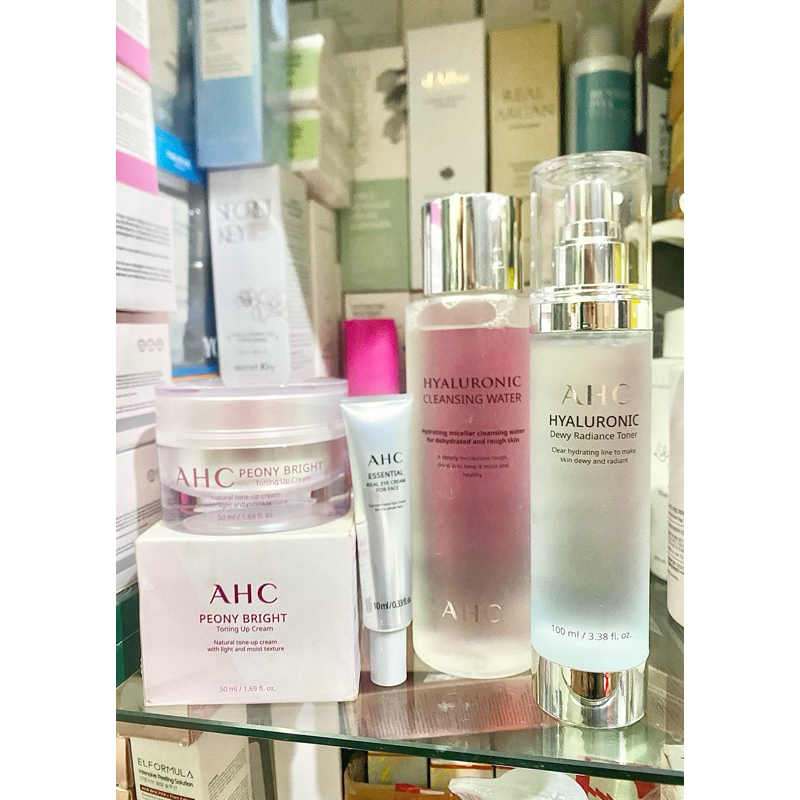 AHC peony moisturizer - toner hyaluronic - eye cream - micellar