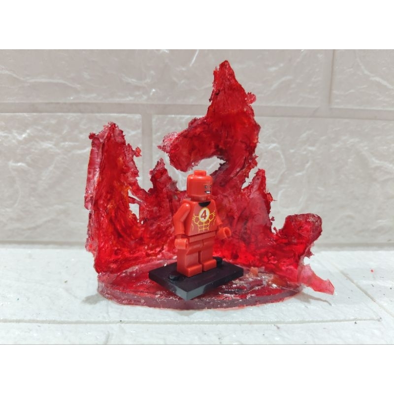 lego fantastic four lego human torch figure fantastic four figure human torch jonny storm manusia ap