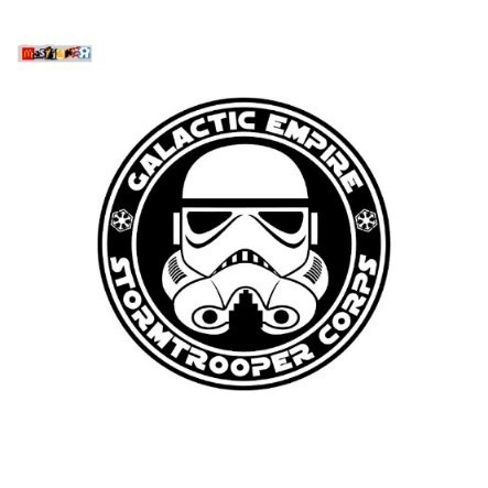 

sticker Star Wars galactic empire stormtrooper corps logo stiker