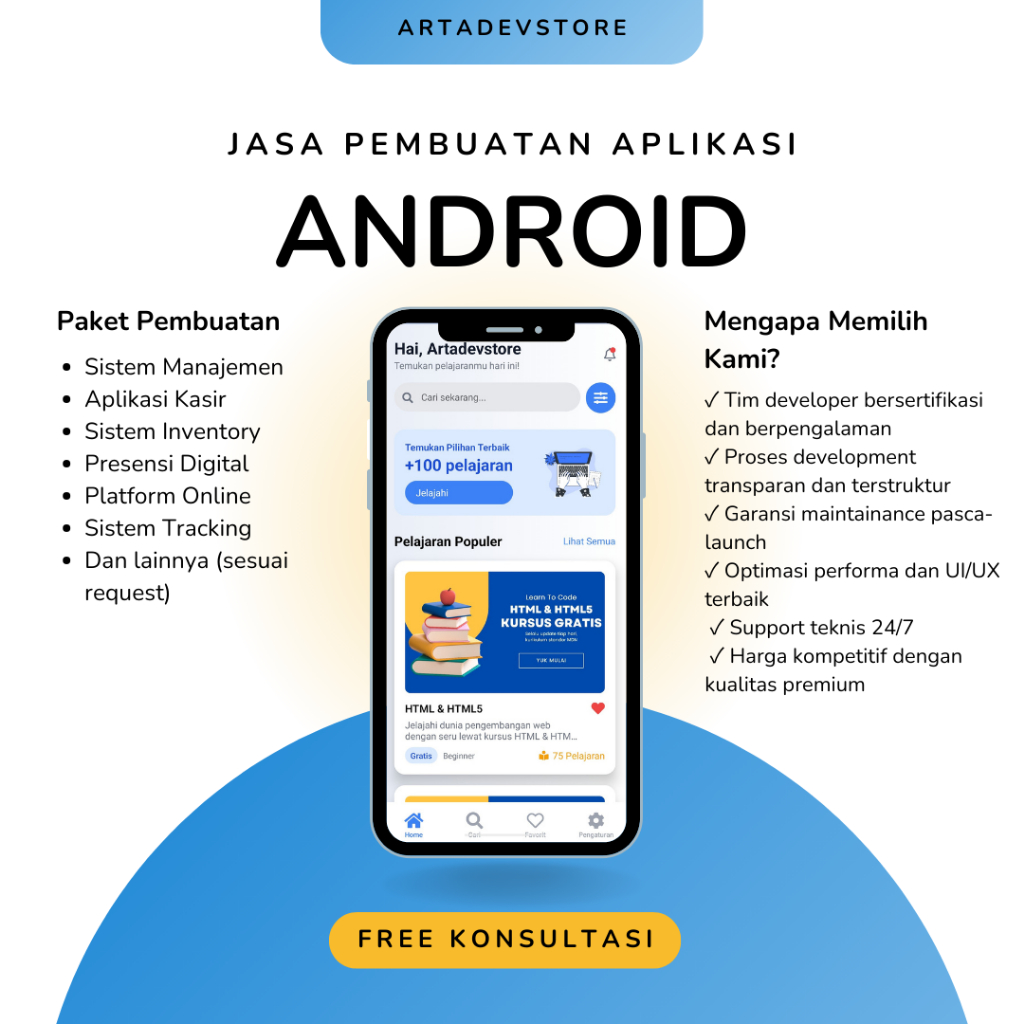 Jasa Pembuatan Aplikasi Android | Jasa Aplikasi Android