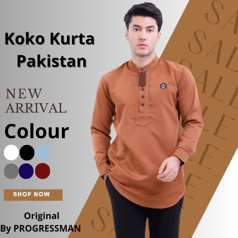 Baju muslim pria | Baju Koko Kurta Pakistan Pria Lengan Panjang Terbaru | Baju Gamis Pria Pakistan