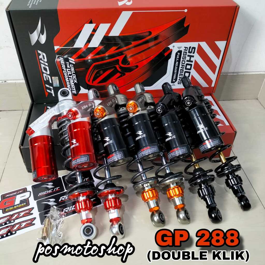 Shock Skok Ride It GP 288 /GP 299 SERIES RIDE IT DC Double Klik New Series 280mm 320mm 340mm Skok Be