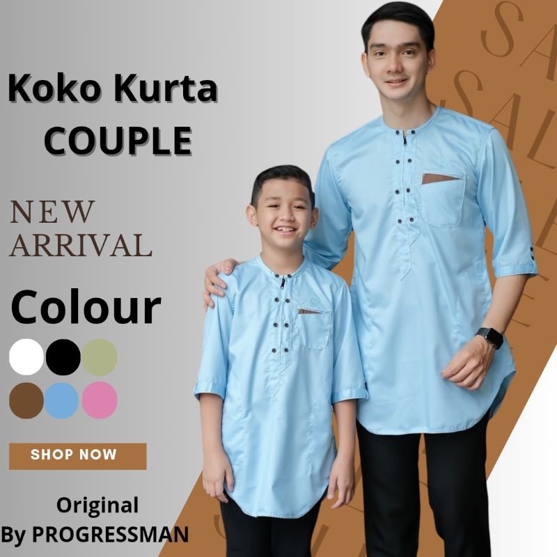 Koko Kurta Couple Ayah dan Anak Model Kombinasi Terbaru