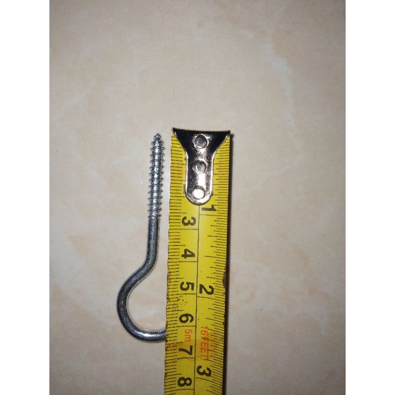 5 pcs Skrup Hak Terbuka Skrup tanda tanya Sekrup Skrup Mata Gantungan Baju Cantolan Centelan Burung