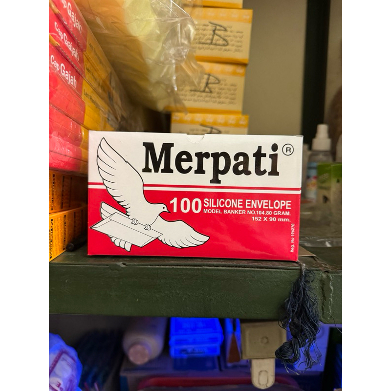 

AMPLOP MERPATI MERAH 152 X 90 MM 1 SLOP ISI 5