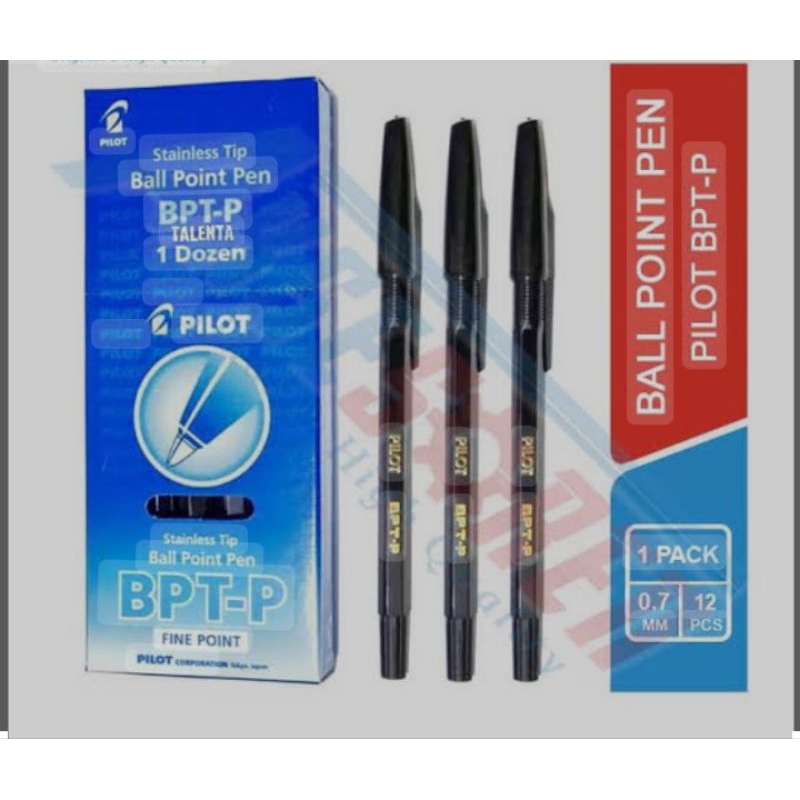 

Pulpen pilot BPT-P tinta hitam 12 pcs