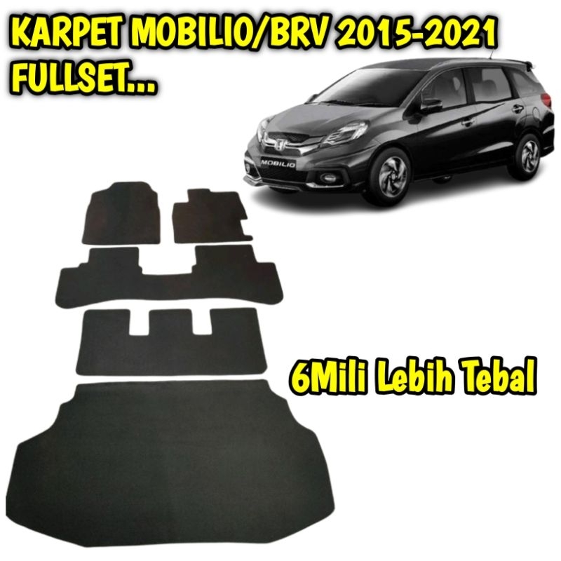 KARPET MOBIL HONDA MOBILIO/BRV 2015-2021 FULL