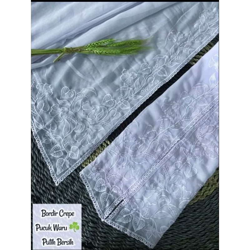 Kain kebaya bordir motif pucuk/kain kebaya bordir murah/kain bordir terbaru/bahan kebaya bordir