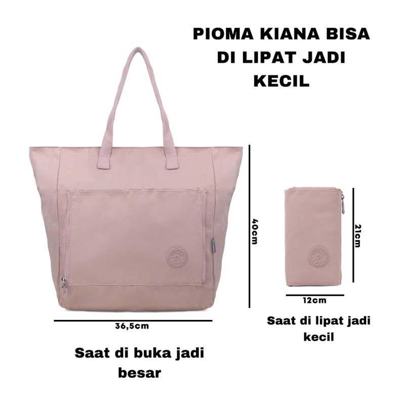 OPIOBAGS PIOMA KIANA - TAS TRAVEL WANITA - TAS TRAVELING - TAS LIPAT TRAVEL MULTIFUNGSI
