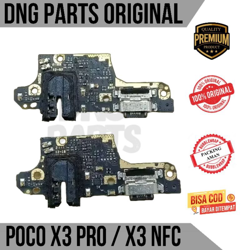 KONEKTOR CHARGER PAPAN MIC PLUG IN SUB BOARD XIAOMI POCO POCOPHONE X3 PRO / X3 NFC ORIGINAL COPOTAN