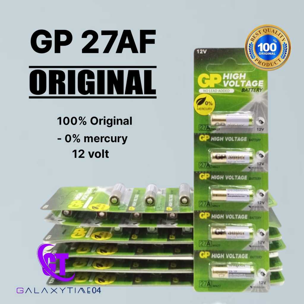 Baterai GP 27A 12V Alkaline Battery Original Batre Remote Control GP27A A27 MN27 L828 L828F 12 Volt