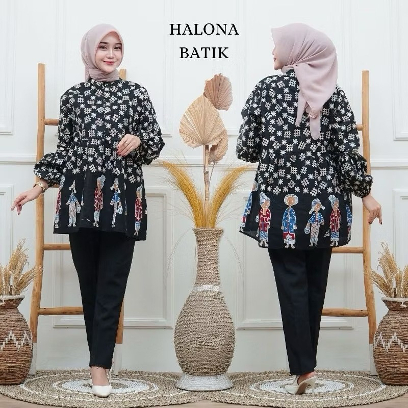 ATASAN BLOUSE BATIK WANITA MOTIF BU TEJO