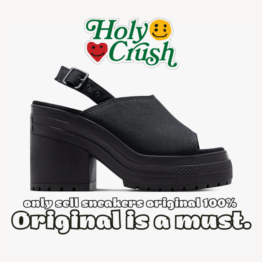 CONVERSE DE LUXE HEEL MULE BLACK - ORIGINAL 100%