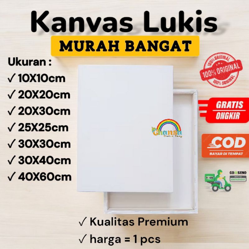 

Kanvas Lukis / Lukis / Alat Melukis / Kanvas Putih / Kanvas Murah / Kanvas Kain / Peralatan Melukis
