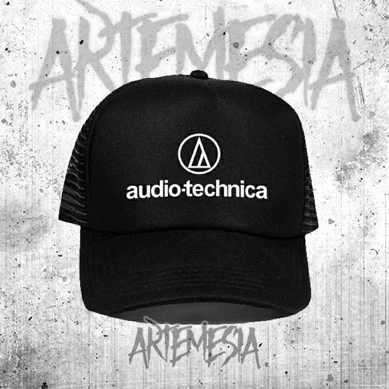 TOPI TRUCKER / TOPI JARING / topi AUDIO TECHNICA logo