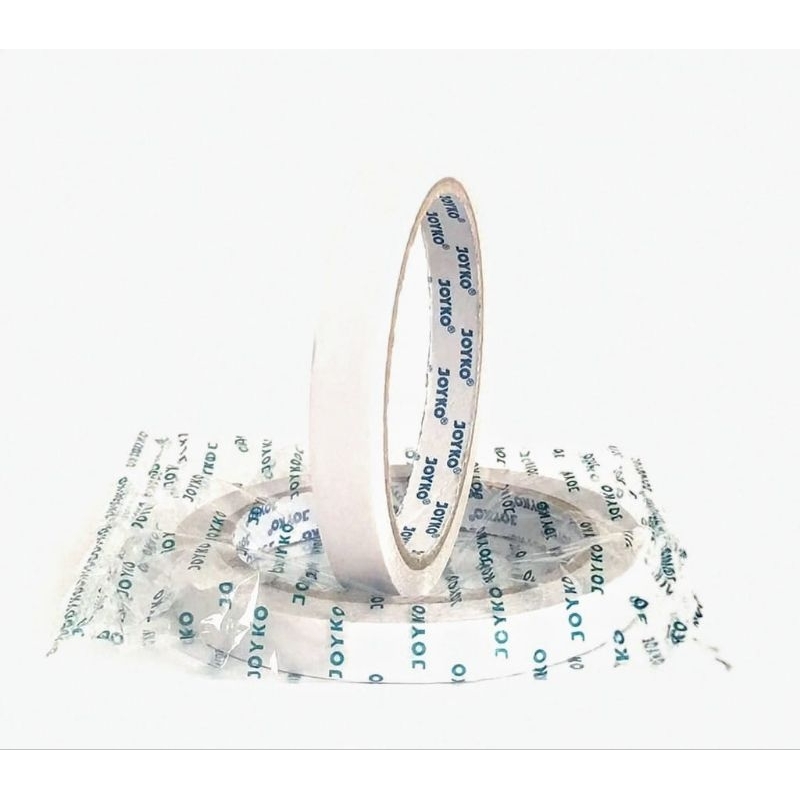 

Isolasi Double Tape Kertas 12mm x 15yard Solatip Bolak Balik Joyko Perekat Dua Sisi