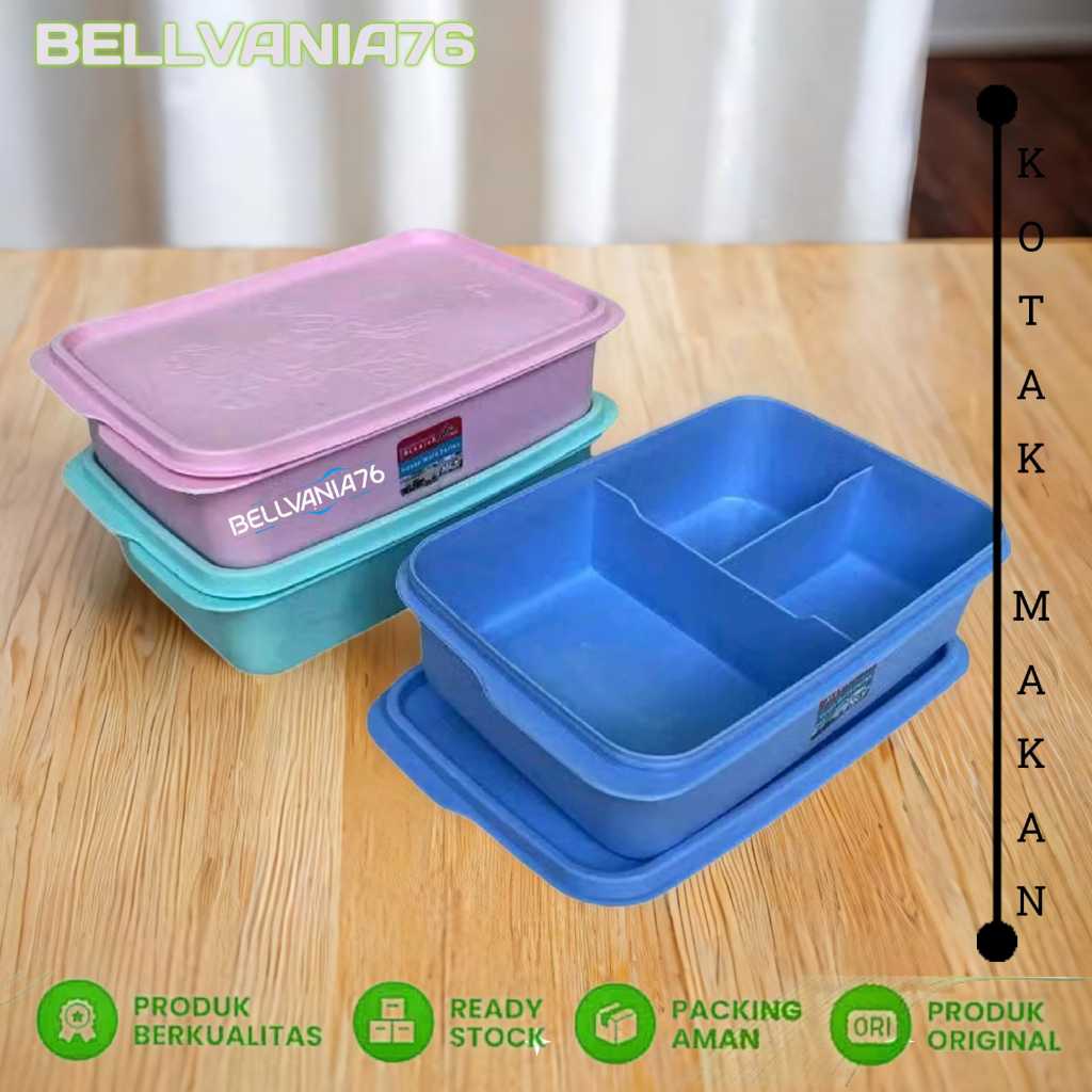 Toples Makanan / Kotak Makan Plastik / Lunch Box / MISTING  Ompreng Plastik