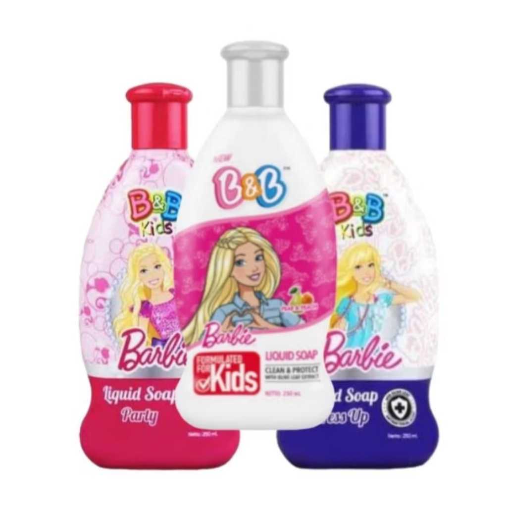 B&B Kids Barbie Liquid Soap Botol 250ml