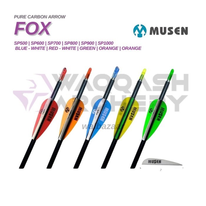 MUSEN FOX CARBON Arrow Anak Panah ID 4.2mm