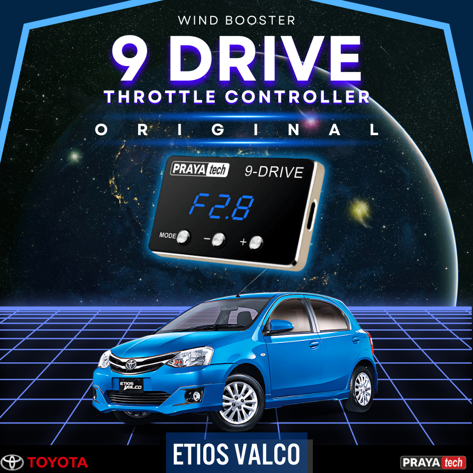 ETIOS VALCO WIND BOOSTER PRAYATECH 9DRIVE 9 DRIVE F1 PIGGYBACK REMAP ECU THROTTLE CONTROLLER TOYOTA