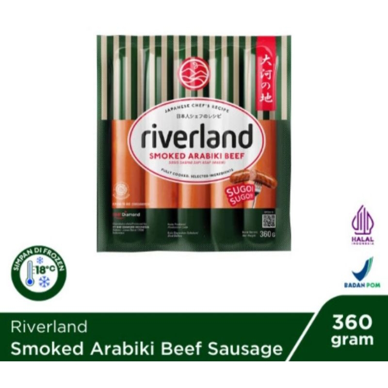 

Riverland Smoked Arabiki Beef Sausage 360 gr (Halal)