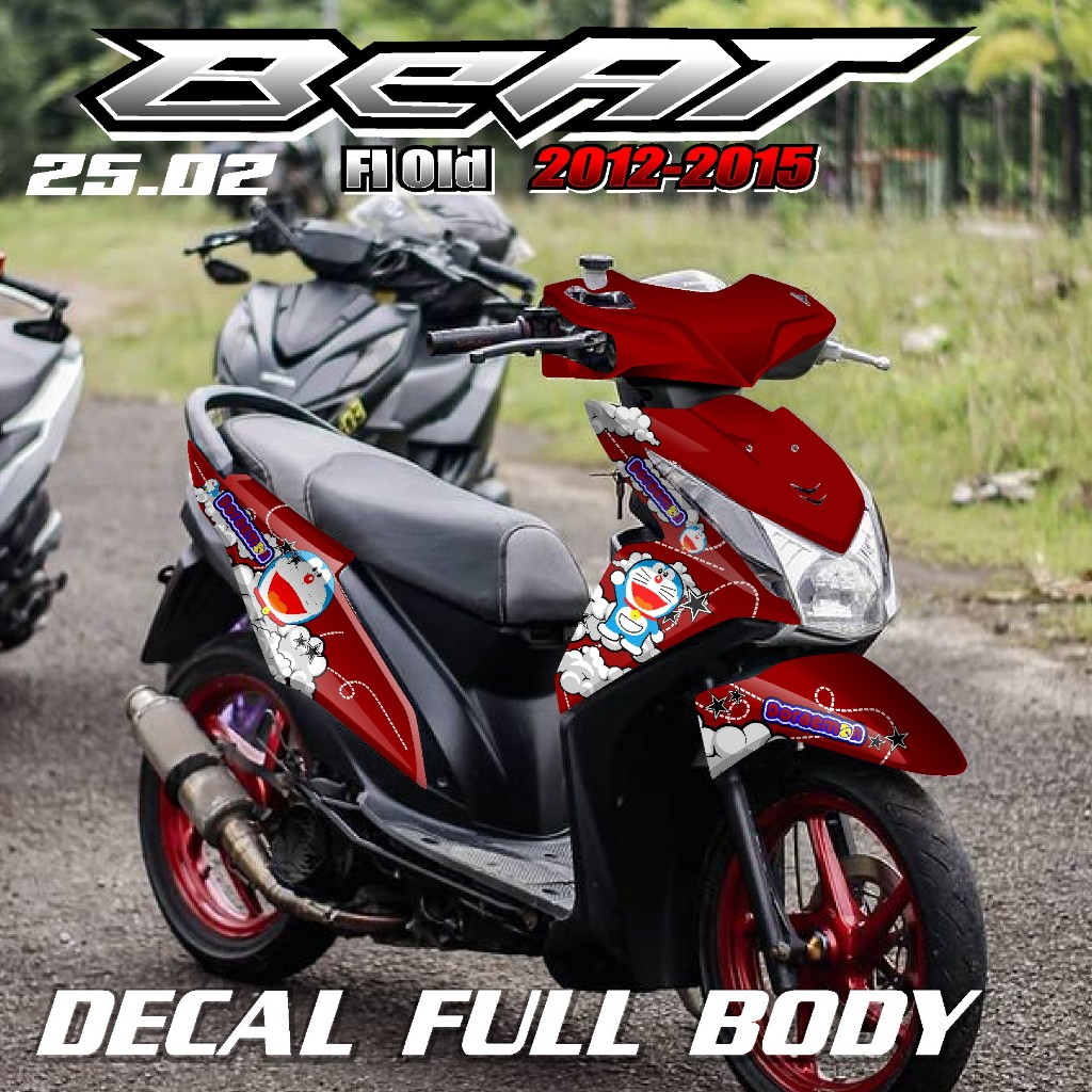 COD TERBARU DECAL STICKER BEAT FI OLD TAHUN  2012 2013 2014 2015 FULL BODY NEW  DESIGN GRADASI STICK