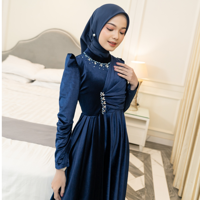 MYLYF OFFICIAL - ASHA DRESS - CIRCLE - GAUN - PANJANG - RESEPSI LAMARAN PREWED LEBARAN BUKBER - WANI