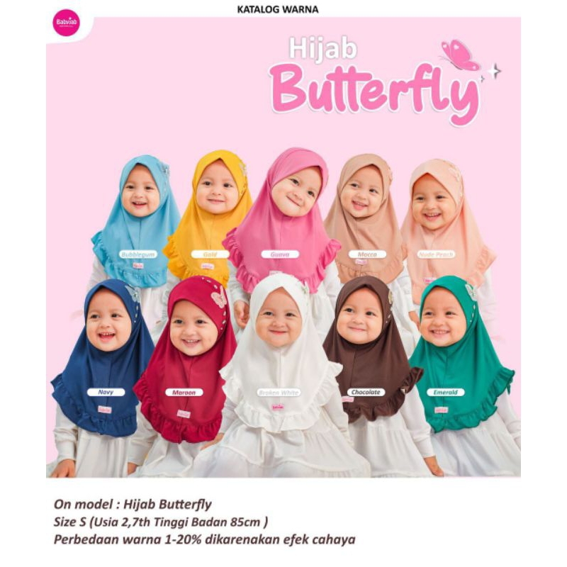 jilbab butterfly | jilbab anak | hijab anak | jilbab anak lucu