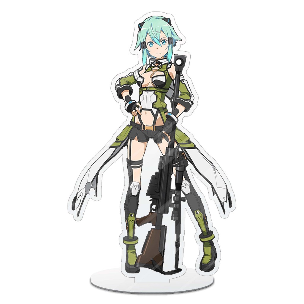 Stand akrilik figure anime SINON SAO standee 20cm- SWORD ART ONLINE material Akrilik
