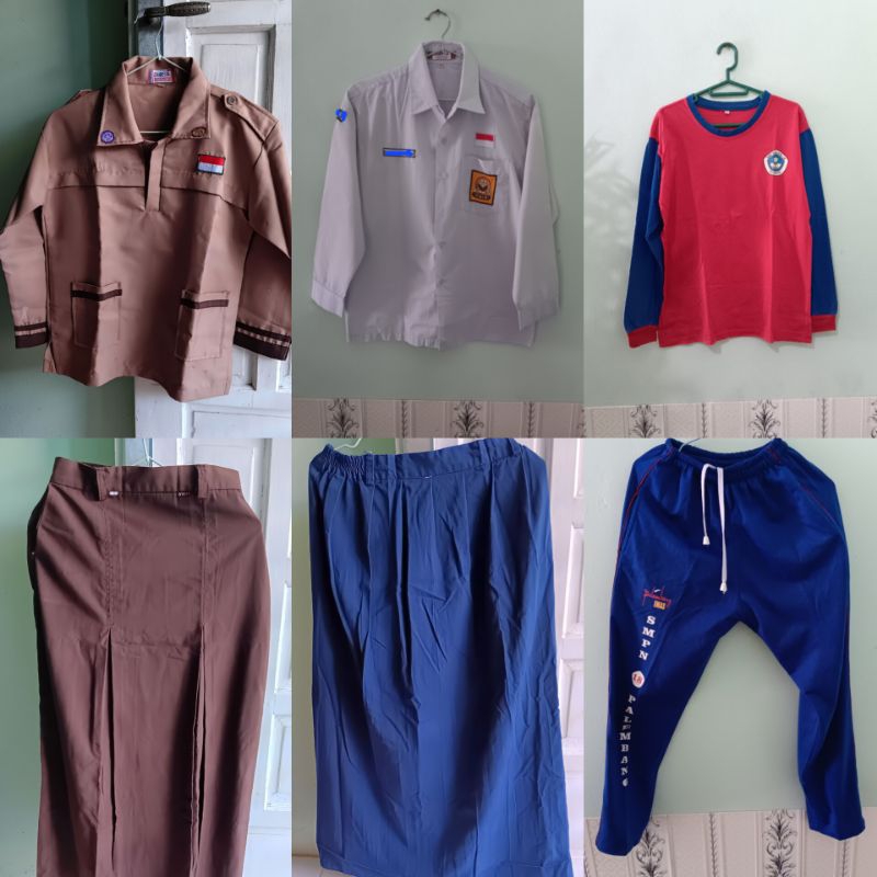 Pakaian Baju Sekolah Baju Olahraga SMP Preloved