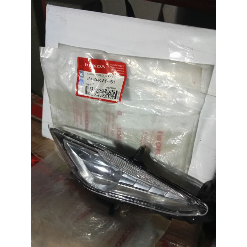 33450KVY961 33450-KVY-961 LAMPU SEIN RETING DEPAN KIRI L HONDA BEAT KARBURATOR LAMA ORIGINAL