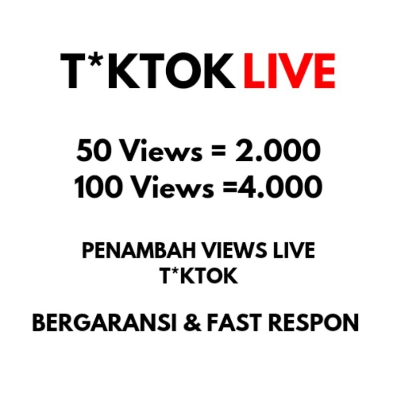 Alat Streaming View Penambah Live TIKTOK - Tambah Mata Penonton Live