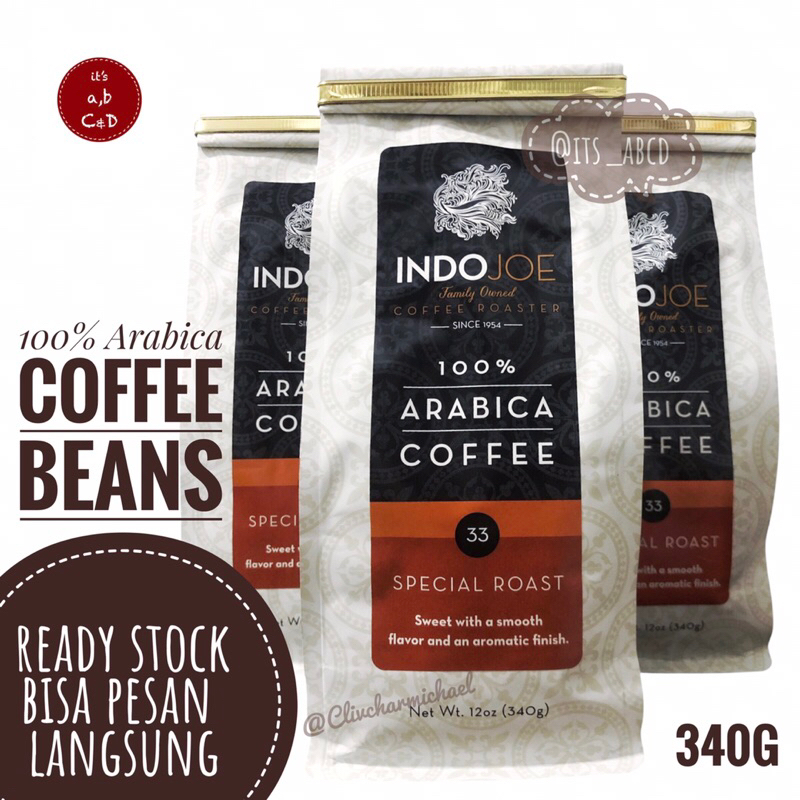 

INDOJOE Coffee Rosted 100% Arabica Coffee Beans Kopi Biji Bubuk