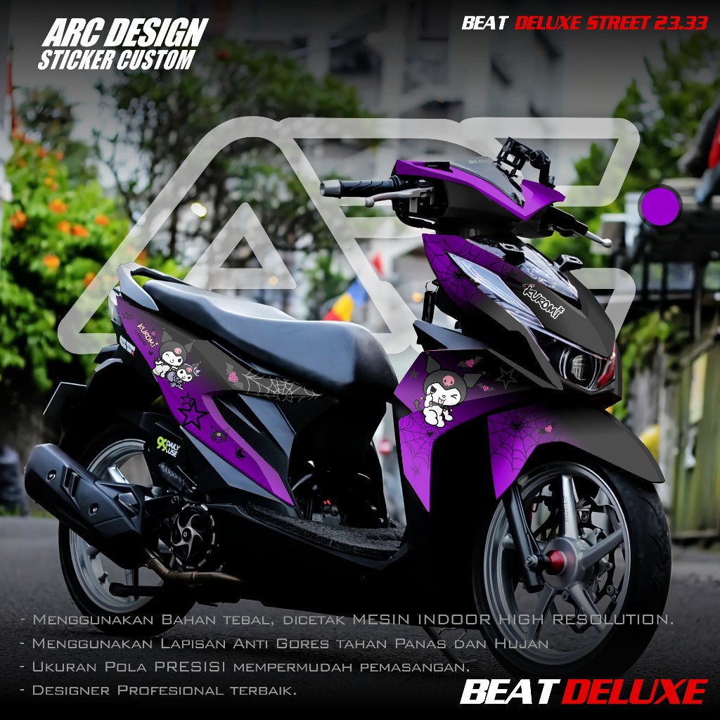 (COD PROMO) TERBARU Decal Sticker Honda Beat DELUXE STREET CBS 2020 2021 2022 2023 Full body - Stike