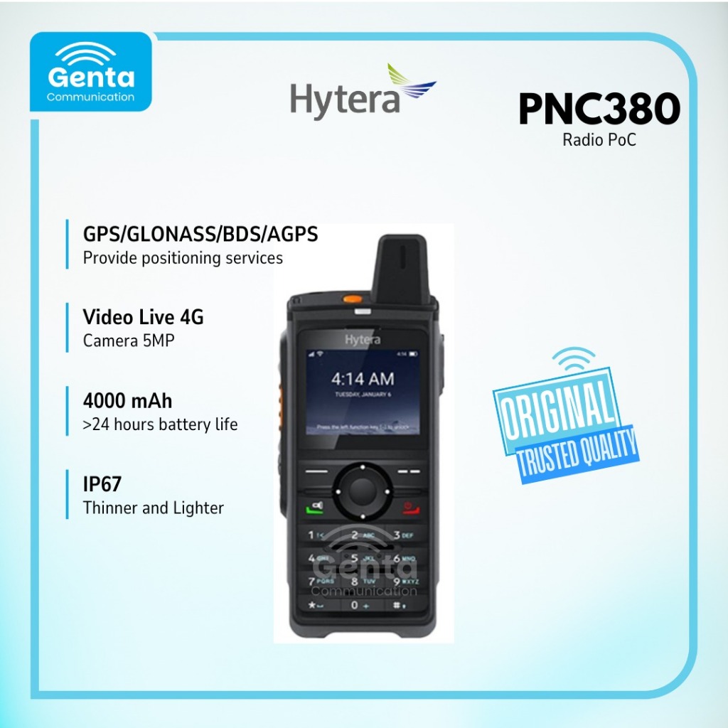 HT HYTERA PNC380 / HYTERA PNC 380 RADIO PoC GARANSI BARU ORIGINAL TERMURAH