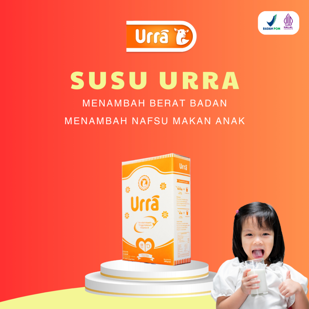 

URRA Susu Kambing Saneen Untuk Penambah Berat Badan & Tinggi Badan Anak - 1 Box