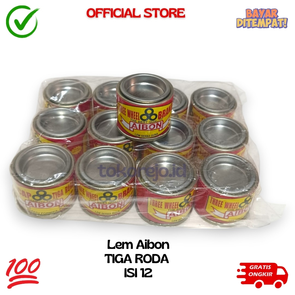 

Lem Aibon Tiga Roda 1 Pack Isi (12 Pcs)