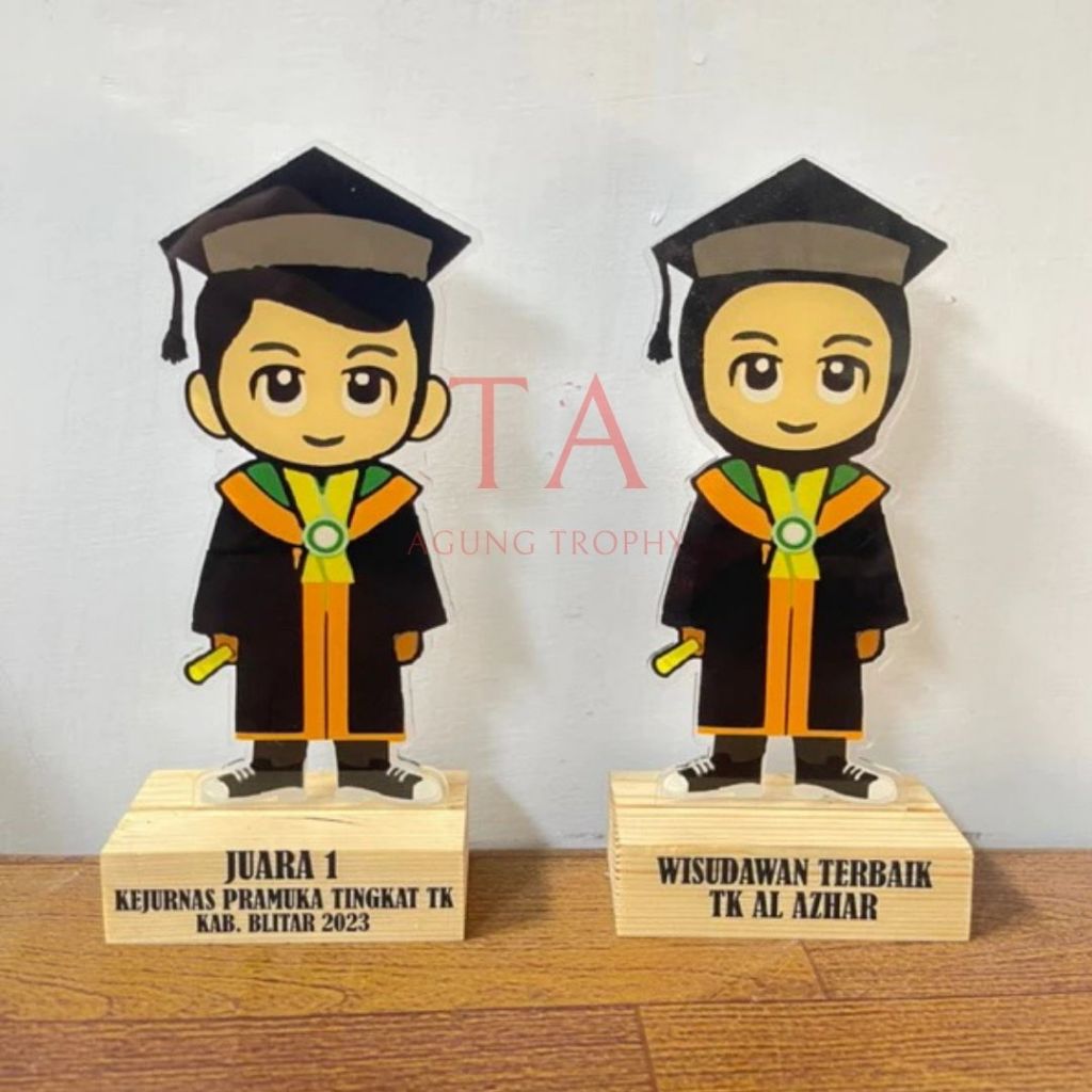 Piala Wisuda Akrilik Piala Ucapan Hadiah Kelulusan