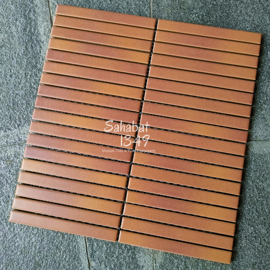 Venus Mosaico POTTERY STRIPED LINEA SERIES Backsplash Dinding Dapur Mosaic Dinding Dapur Striped