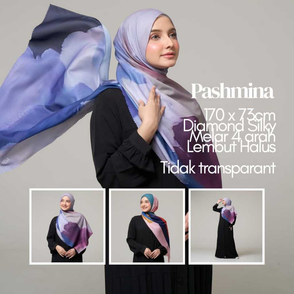 ALEYDA - Pashmina Motif - Pashmina Hijab  Syal Leher