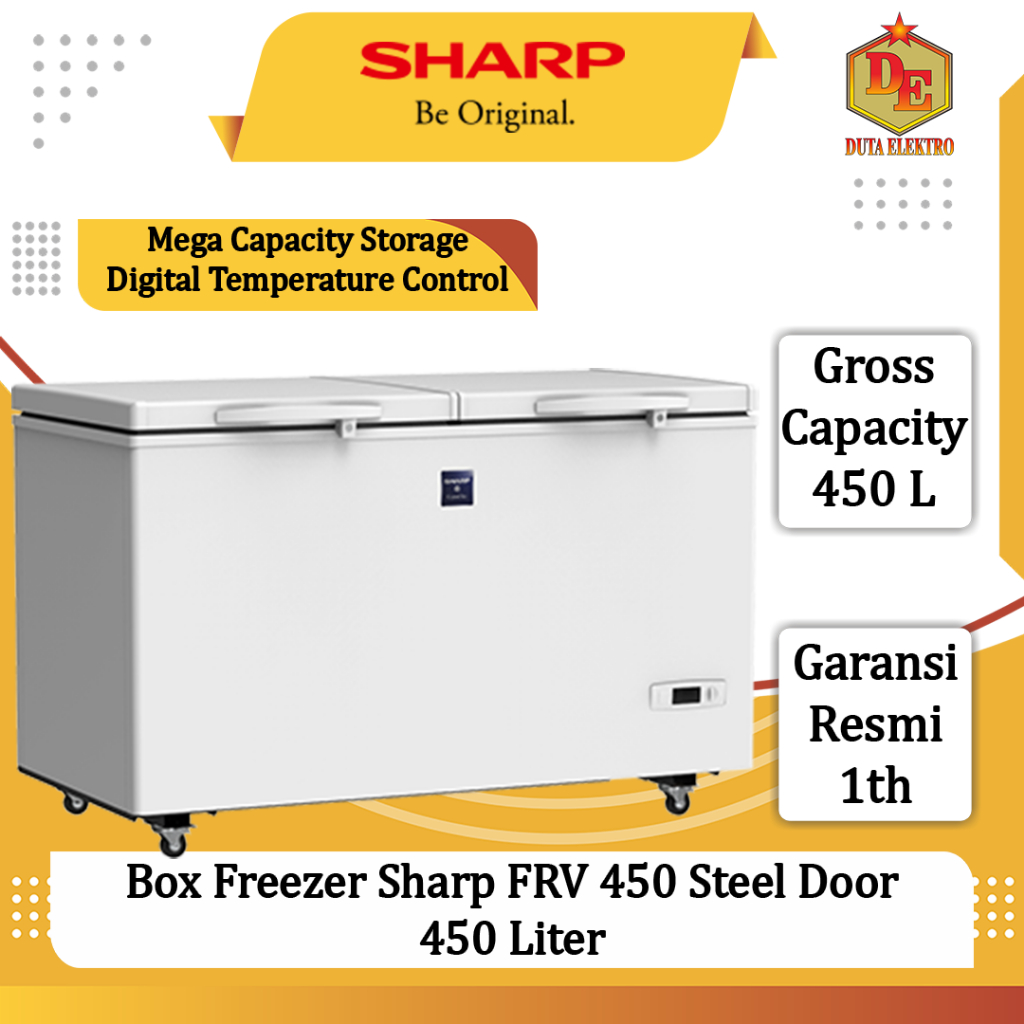 Box Freezer Sharp FRV 450 Steel Door 450 Liter