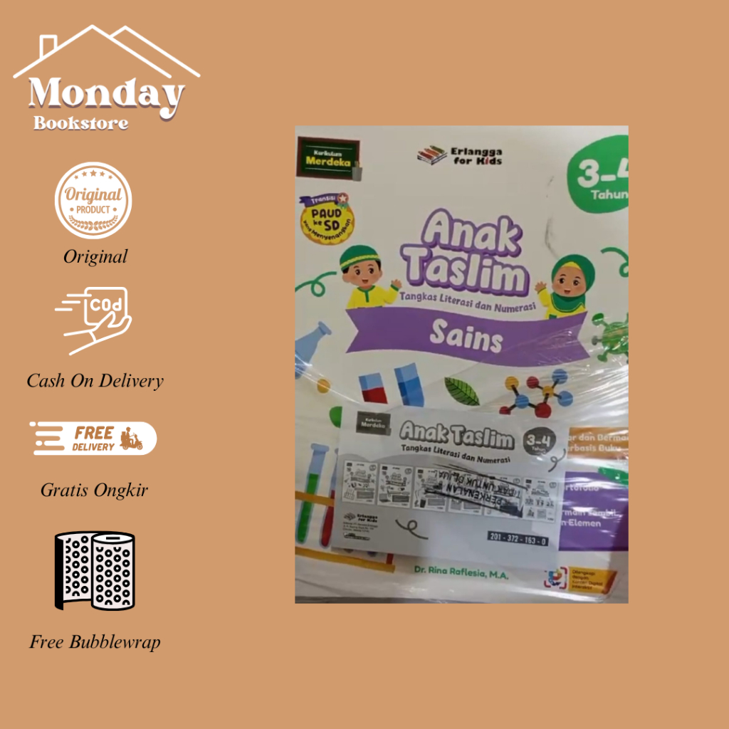 PAKET ANAK TASLIM (TANGKAS LITERASI & NUMERASI) 3-4TH-ERLANGGA