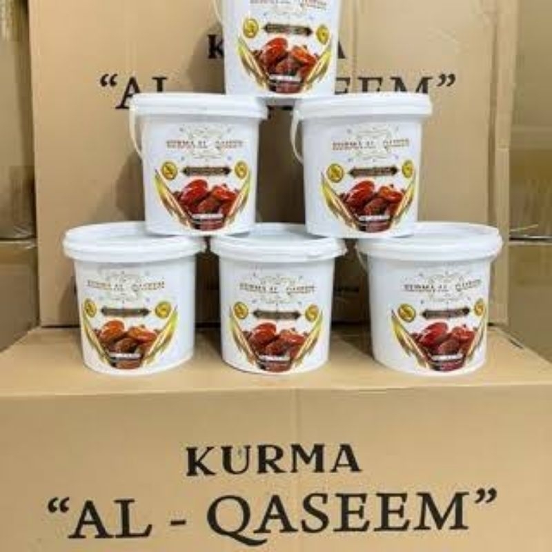 

Ready Kurma Al Qaseem Premium Kemasan Ember ukuran 500gram Halal