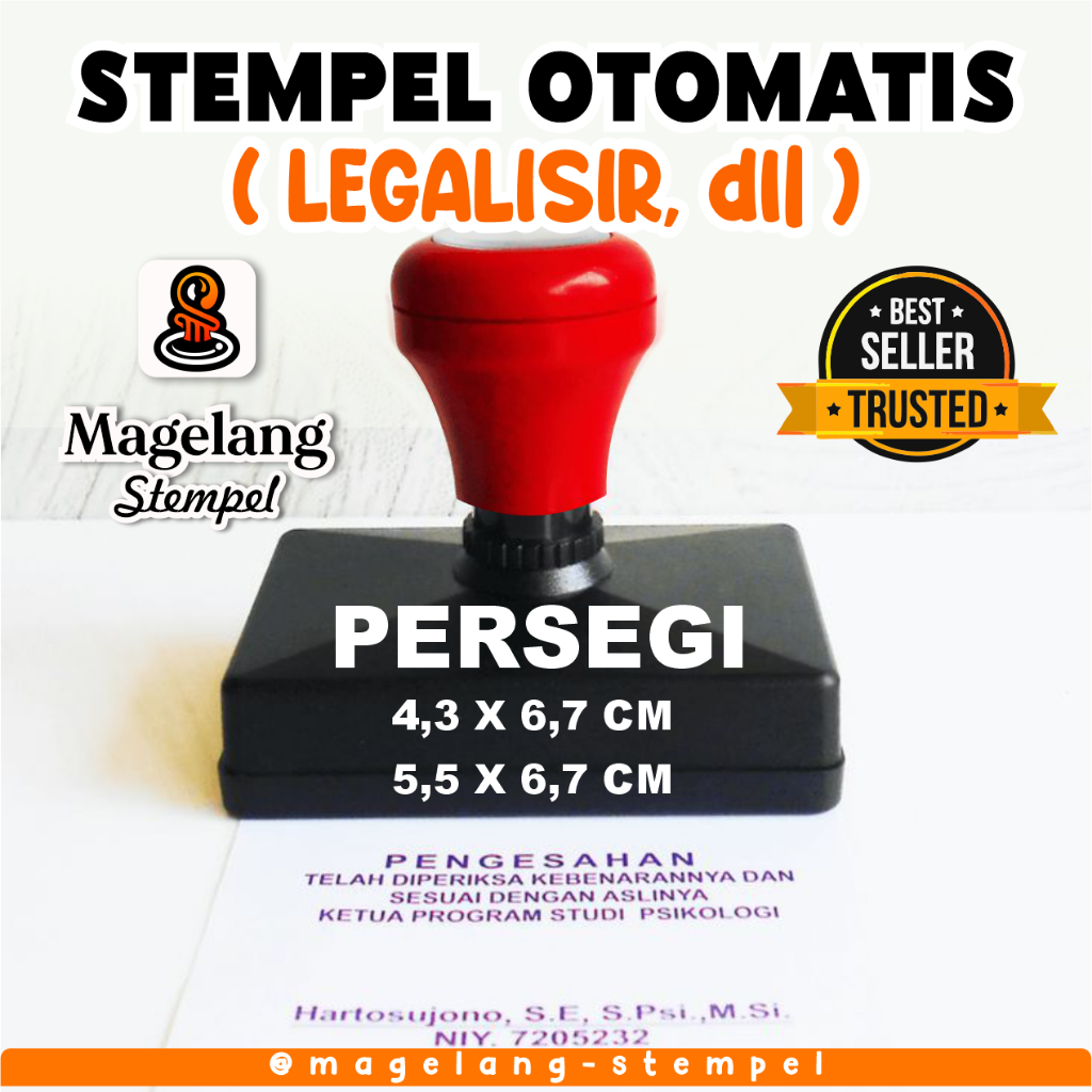 

Stempel legalisir Mengesahkan Uk : 6,7 X 4,2 cm / 6,7 X 5,5 cm