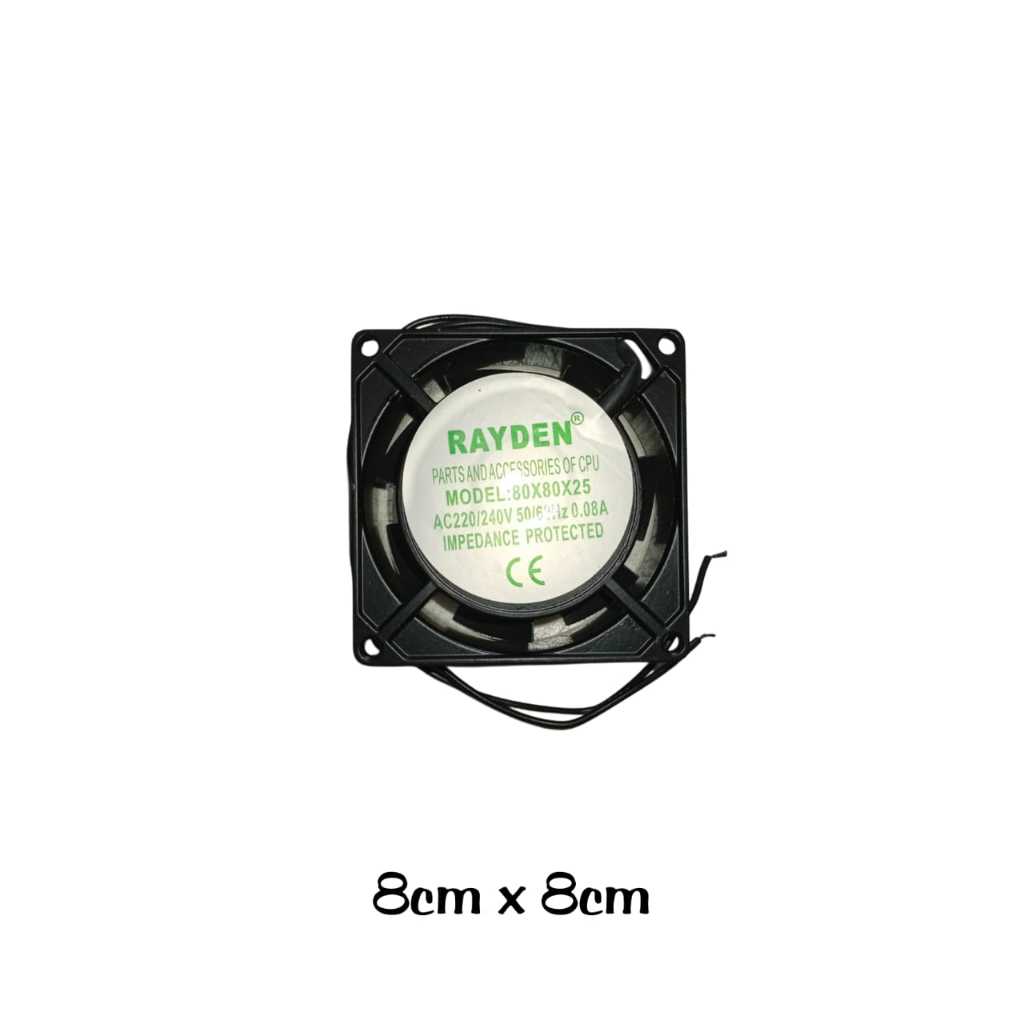 KIPAS POWER AC 8X8CM DAN KIPAS POWER AC 12X12CM