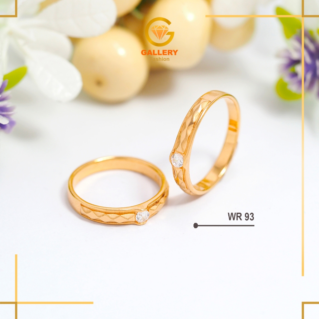 CIncin Tunangan Cincin Nikah Emas Tua 16K Wedding Rings WR 93 by Gallery Fashion 21
