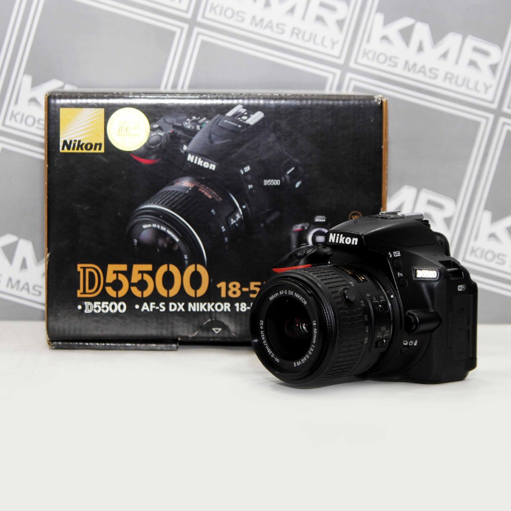 DIJUAL - NIKON D5500 KIT 18 55 VR II - KAMERA BEKAS- SC RENDAH - SIAP PAKAI - COD SOLO KOTA